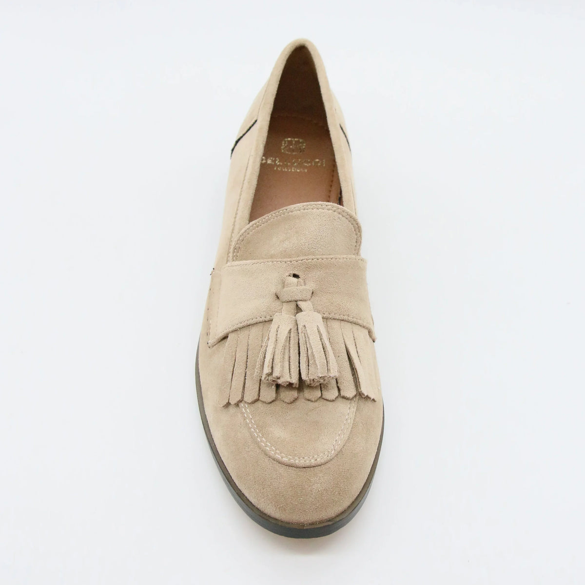 Mocassins beiges femme à pampilles ANDREY